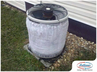 frozen AC compressor