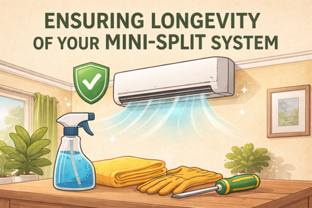 cartoon image of mini split system
