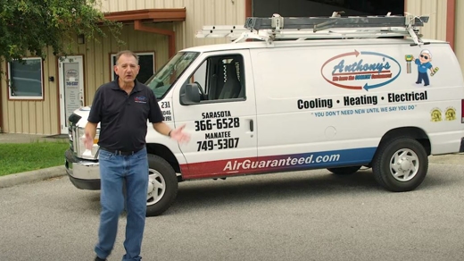 Mike Zeppi in front of Anthony's van.